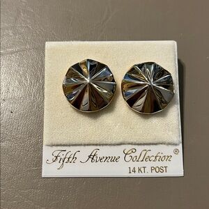 Fifth Avenue Collection | “A Little Crush” Earrings | 14kt Post | Silver & Gold
